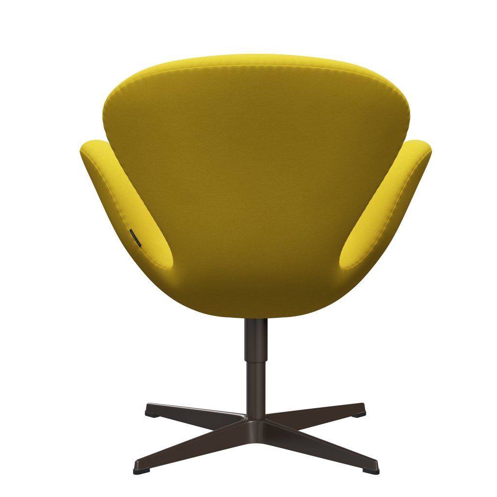 Fritz Hansen Swan Lounge Chair, Brown Bronze/Comfort Yellow (62003)