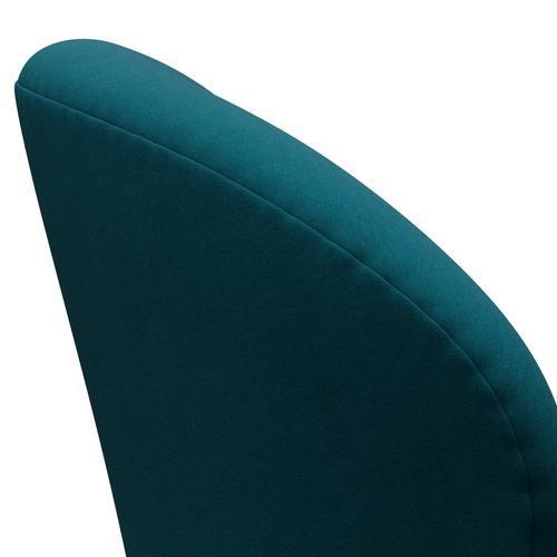 Fritz Hansen Swan Lounge Chair, Brown Bronz/Comfort Green/Blue