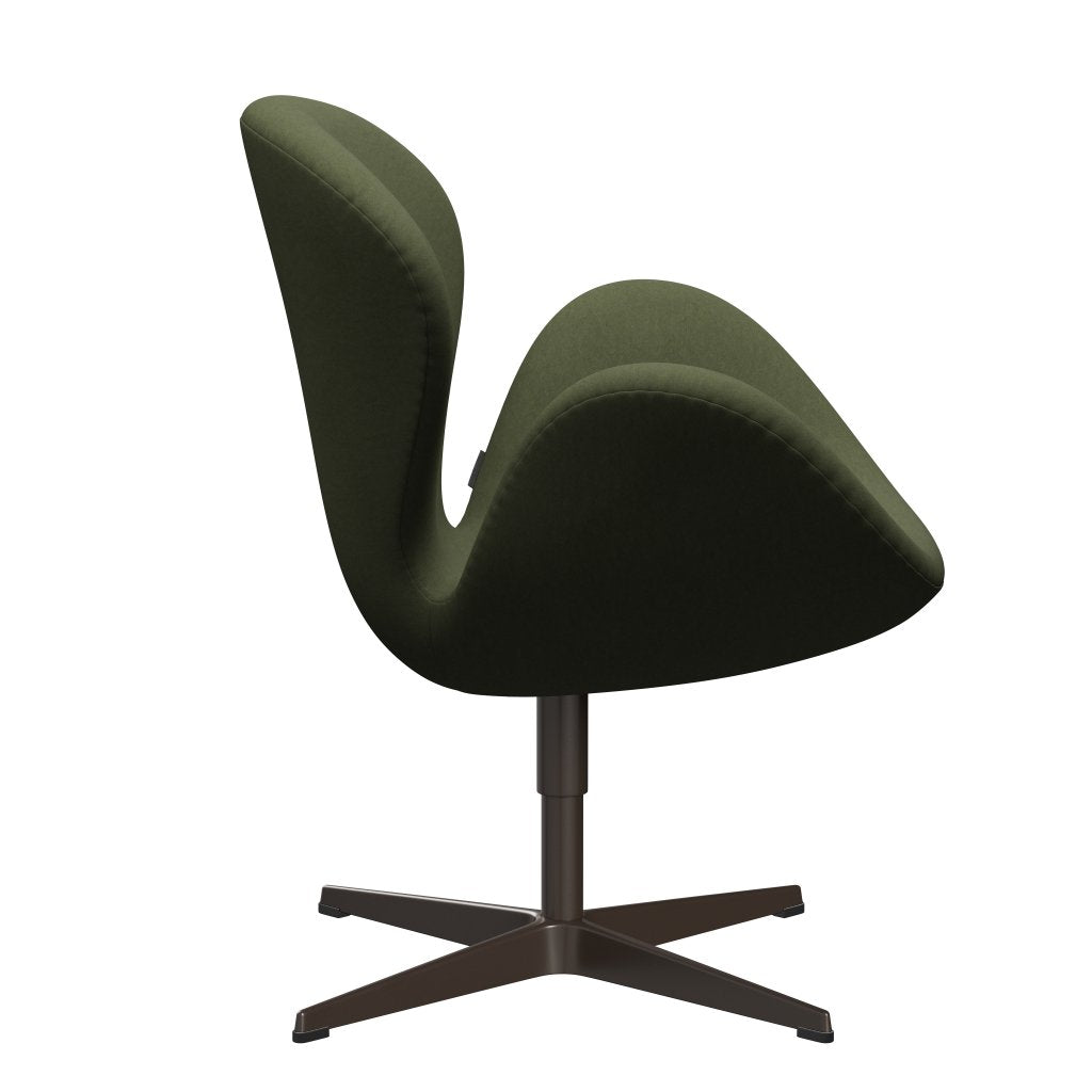 Fritz Hansen Swan Lounge Chair, Brown Bronz/Comfort Green/Grey