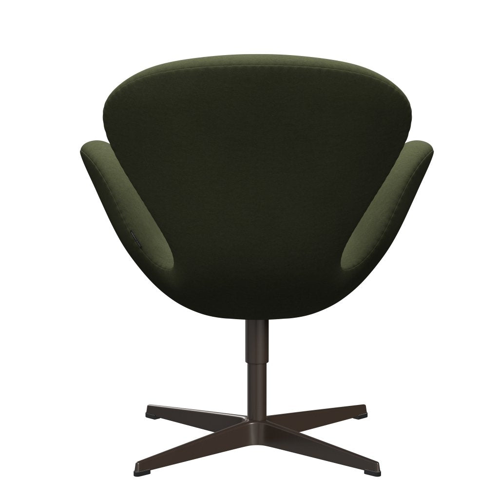 Fritz Hansen Swan Lounge Chair, Brown Bronz/Comfort Green/Grey