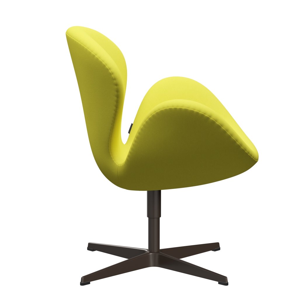 Fritz Hansen Swan Lounge Chair, Brown Bronz/Comfort Light Yellow