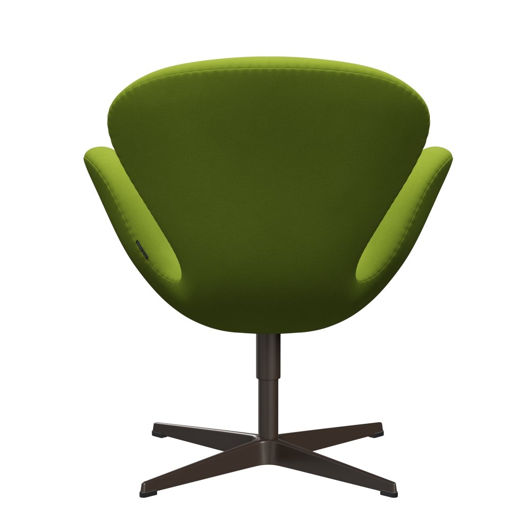 Fritz Hansen Swan Lounge Chair, Brown Bronze/Comfort Light Green (68000)