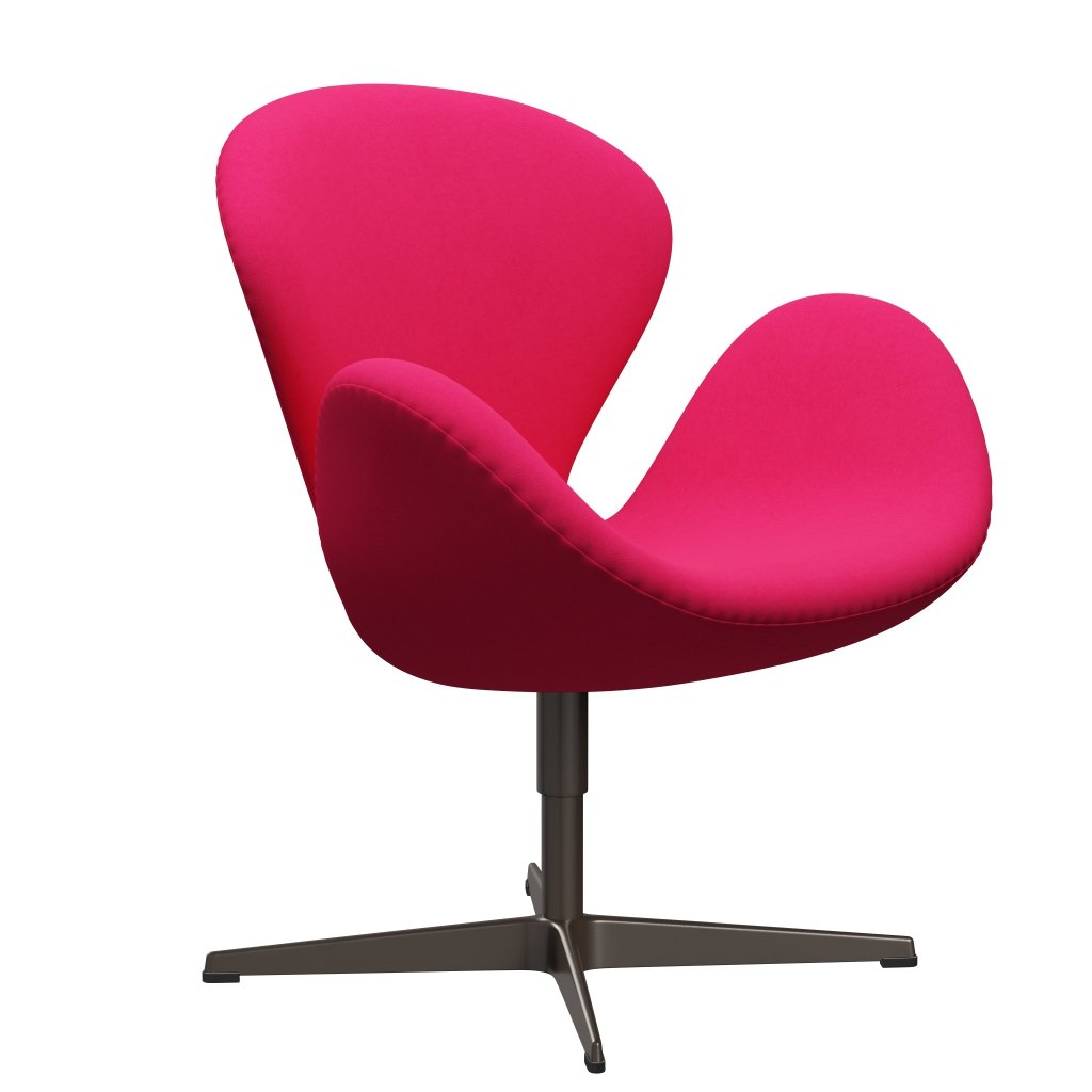 Fritz Hansen Swan Lounge Chair, Brown Bronz/Comfort Pink