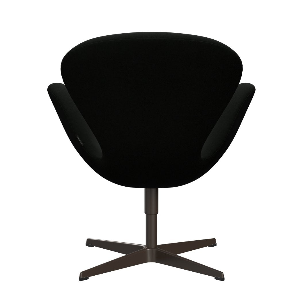 Fritz Hansen Swan Lounge Chair, Brown Bronze/Comfort Black (60009)