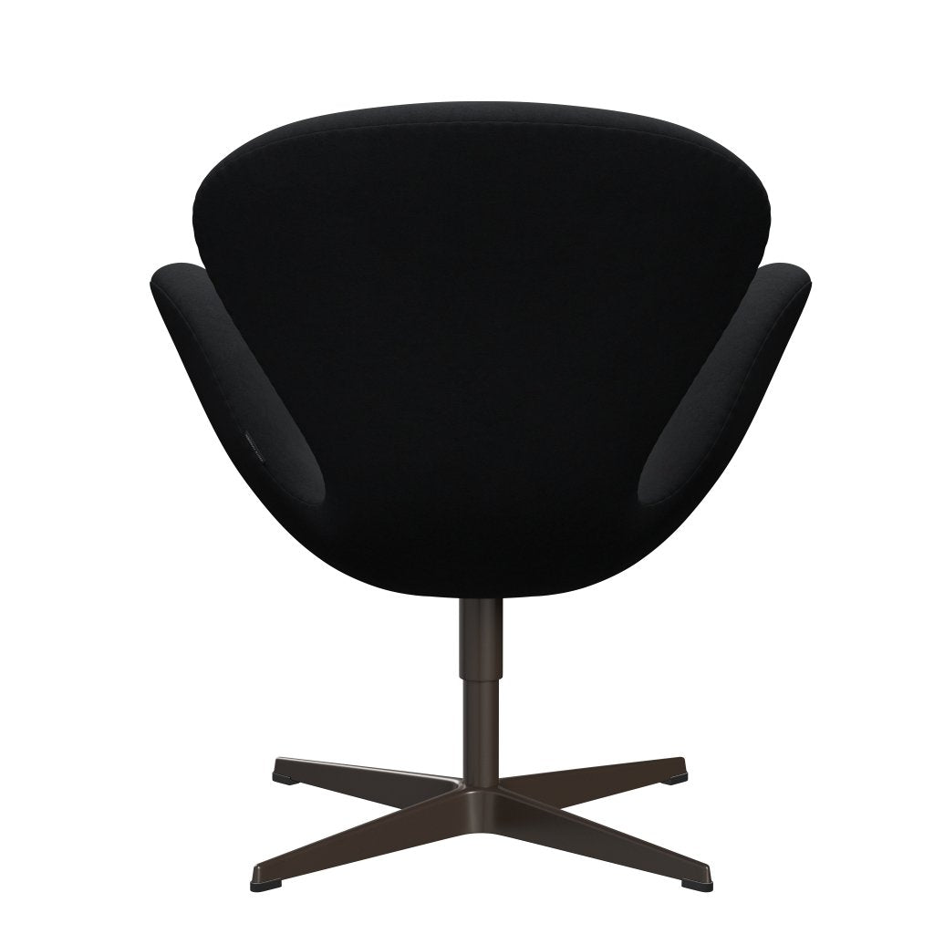 Fritz Hansen Swan Lounge Chair, Brown Bronz/Comfort Black/Grey