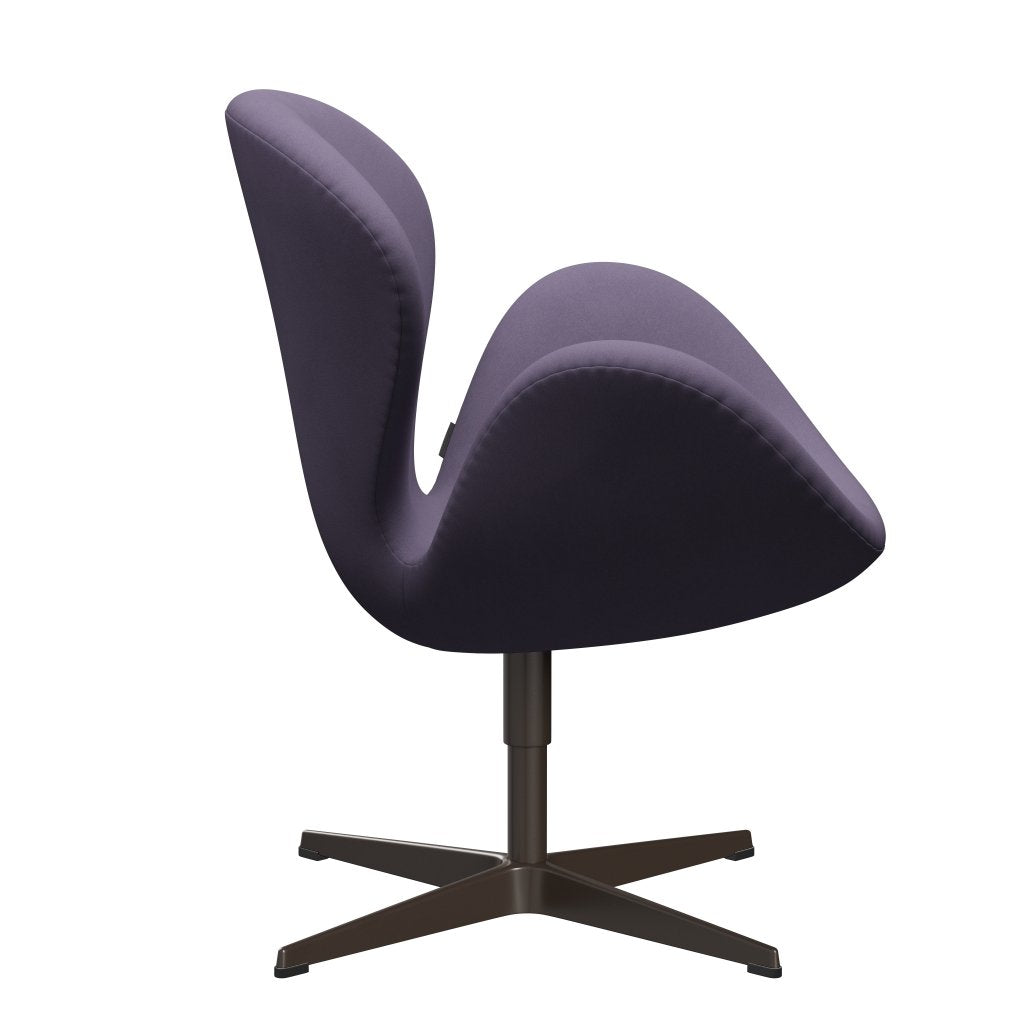 Fritz Hansen Swan Lounge Chair, Brown Bronz/Comfort Violet