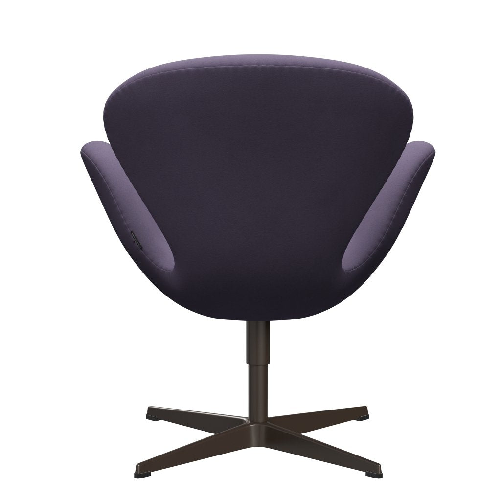 Fritz Hansen Swan Lounge Chair, Brown Bronz/Comfort Violet