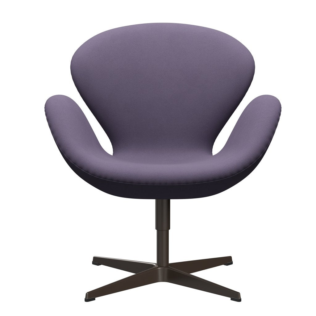 Fritz Hansen Swan Lounge Chair, Brown Bronz/Comfort Violet