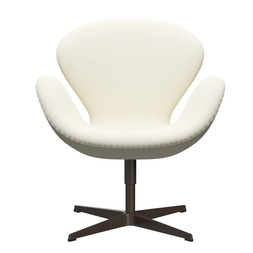 Fritz Hansen Swan Lounge Chair, Brown Bronz/Comfort White