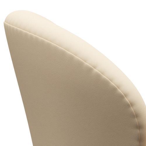 Fritz Hansen Swan Lounge Chair, Brown Bronz/Comfort White/Beige