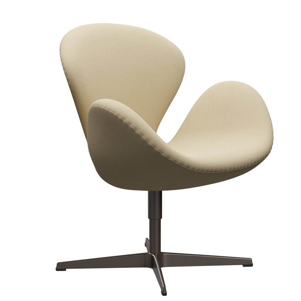 Fritz Hansen Swan Lounge Chair, Brown Bronz/Diablo Ivory