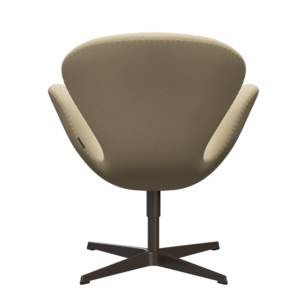 Fritz Hansen Swan Lounge Chair, Brown Bronz/Diablo Ivory