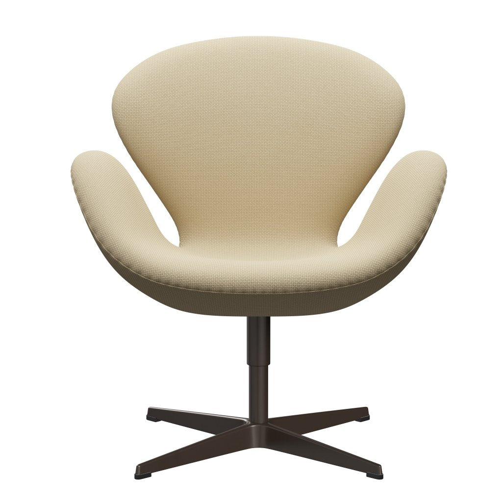 Fritz Hansen Swan Lounge Chair, Brown Bronz/Diablo Ivory