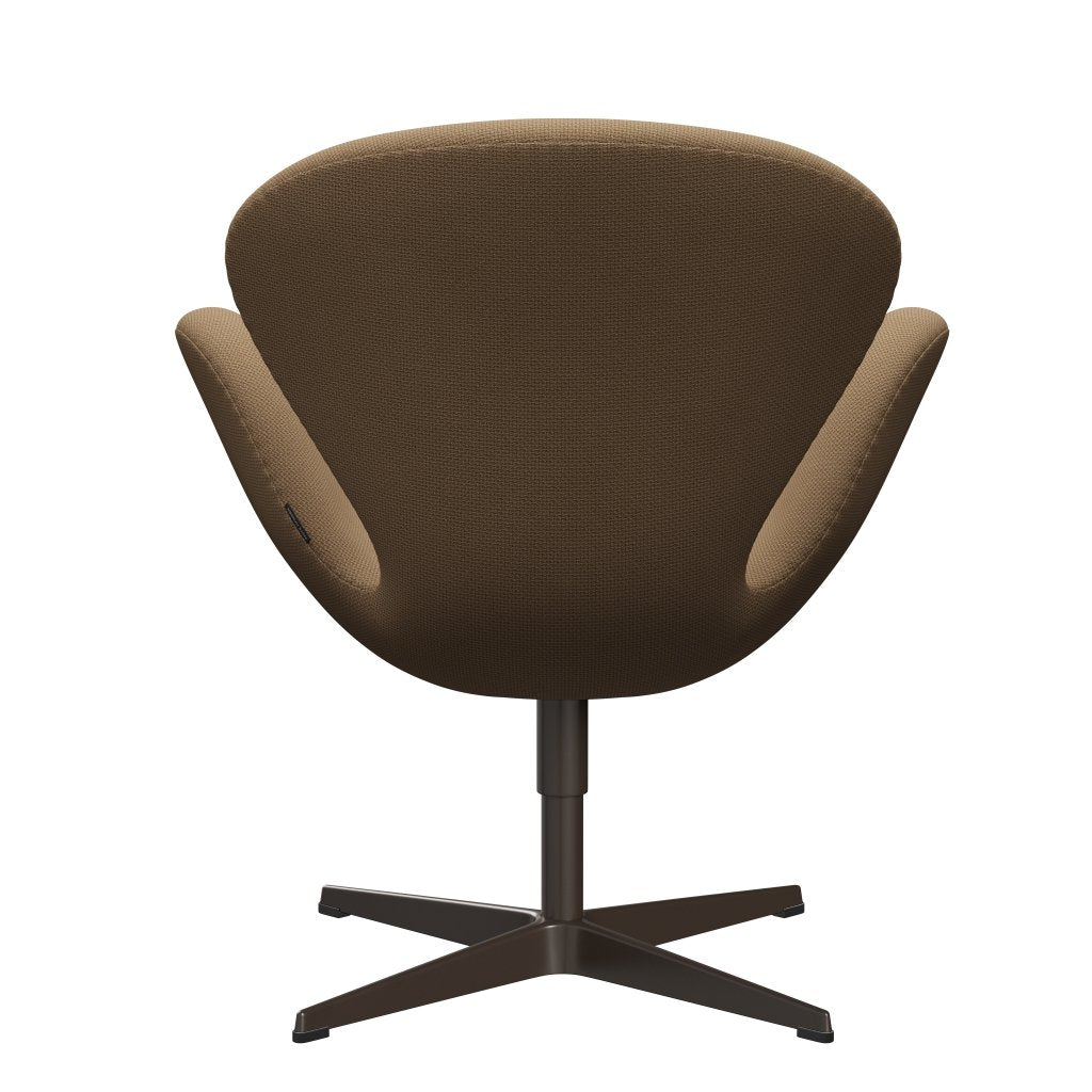 Fritz Hansen Swan Lounge Chair, hnědý bronz/Diablo zlatý písek