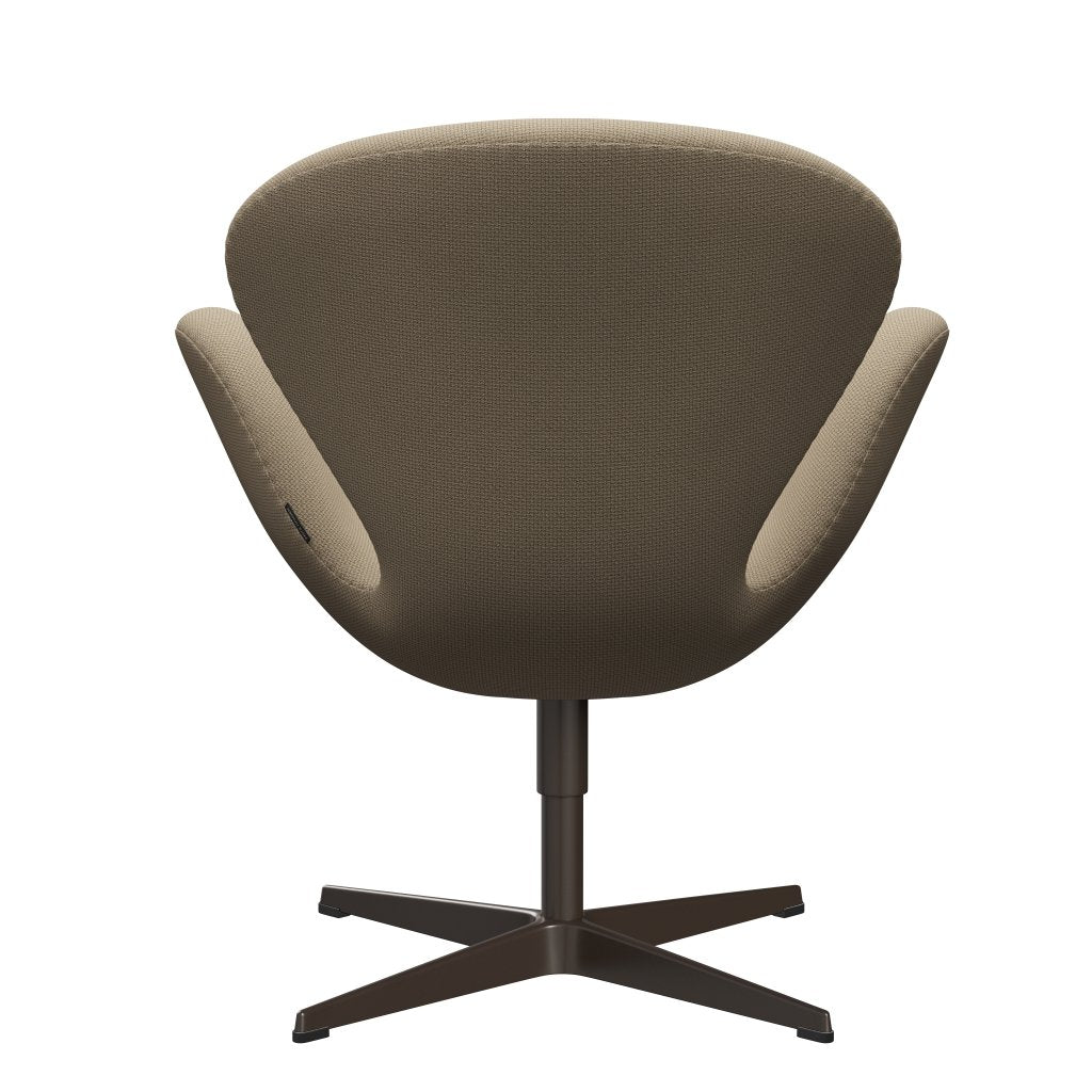 Fritz Hansen Swan Lounge Chair, Brown Bronz/Diablo Hessian