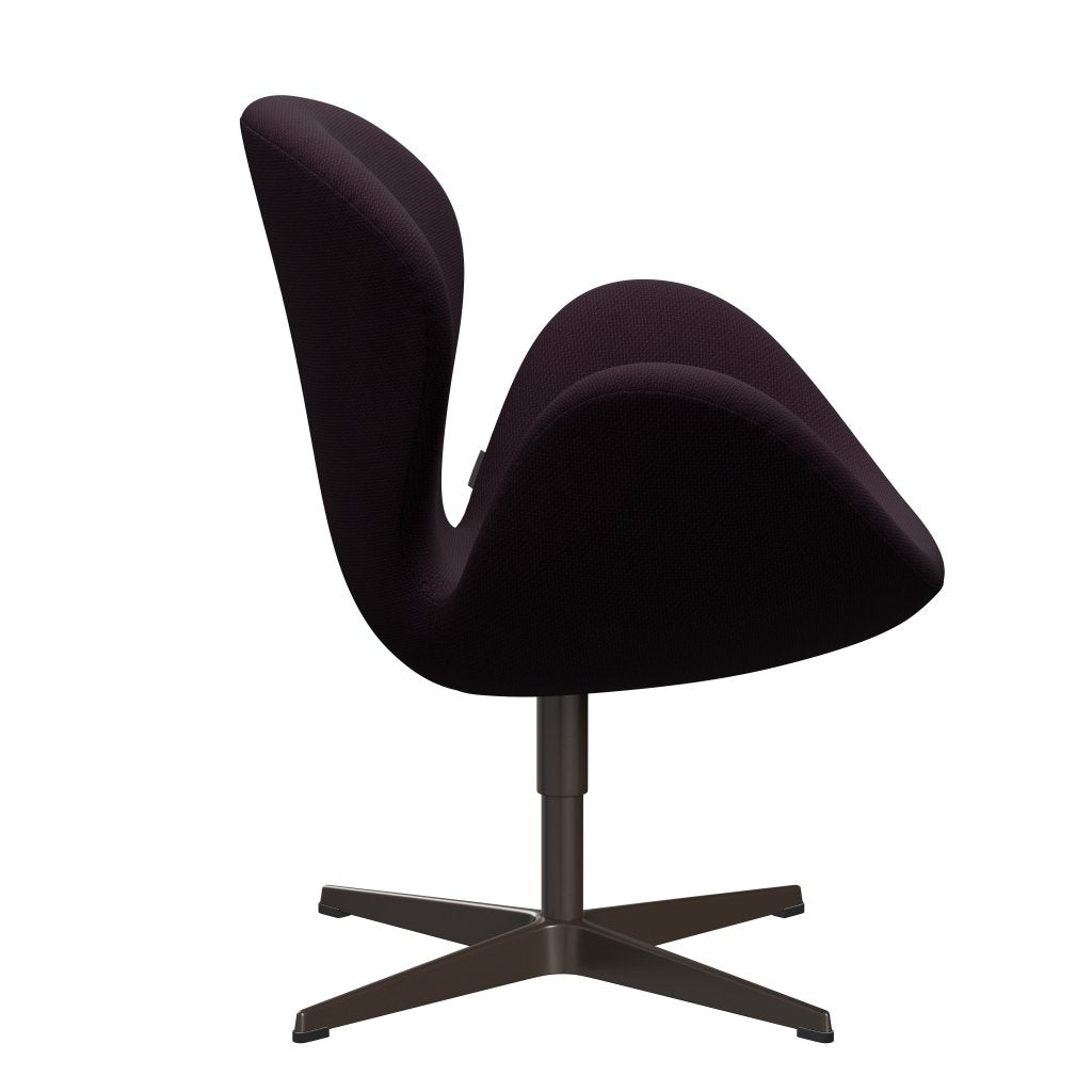 Fritz Hansen Swan Lounge Chair, Brown Bronz/Diablo Plum