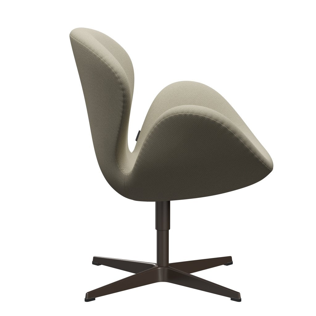 Fritz Hansen Swan Lounge Chair, hnědý bronz/diablo písek