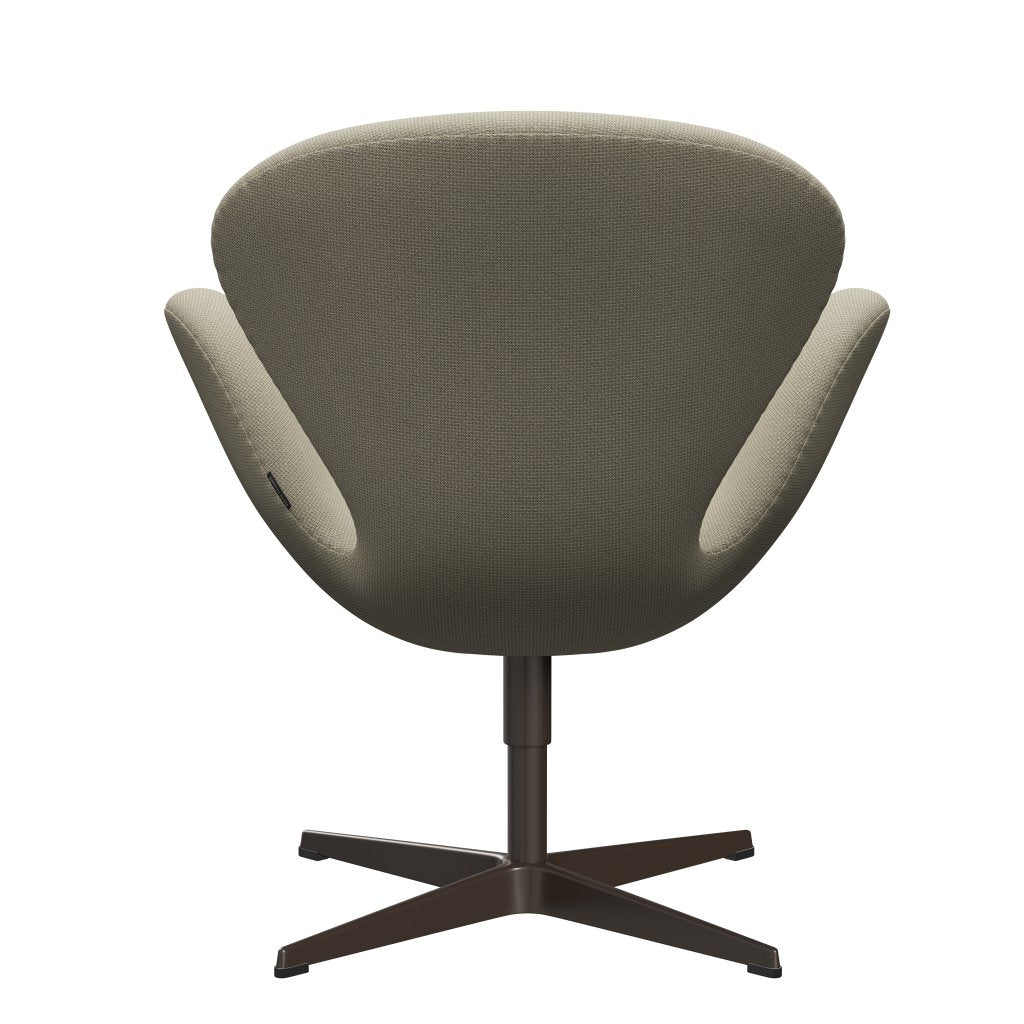 Fritz Hansen Swan Lounge Chair, Brown Bronze/Diablo Sand