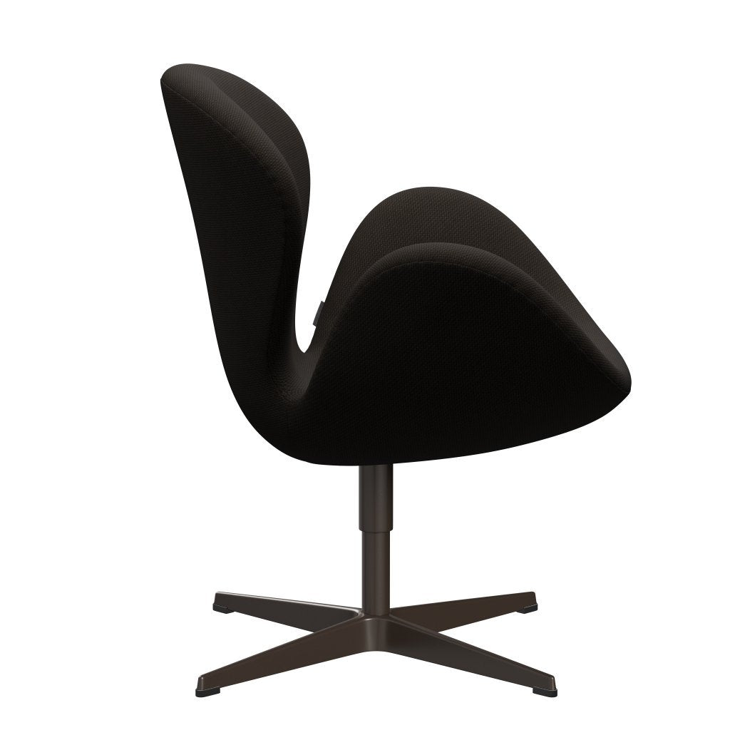 Fritz Hansen Swan Lounge Chair, Brown Bronze/Diablo Chocolate Dark