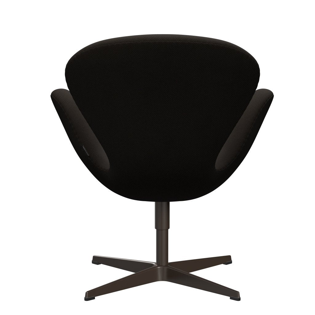 Fritz Hansen Swan Lounge Chair, Brown Bronz/Diablo Chocolate Dark