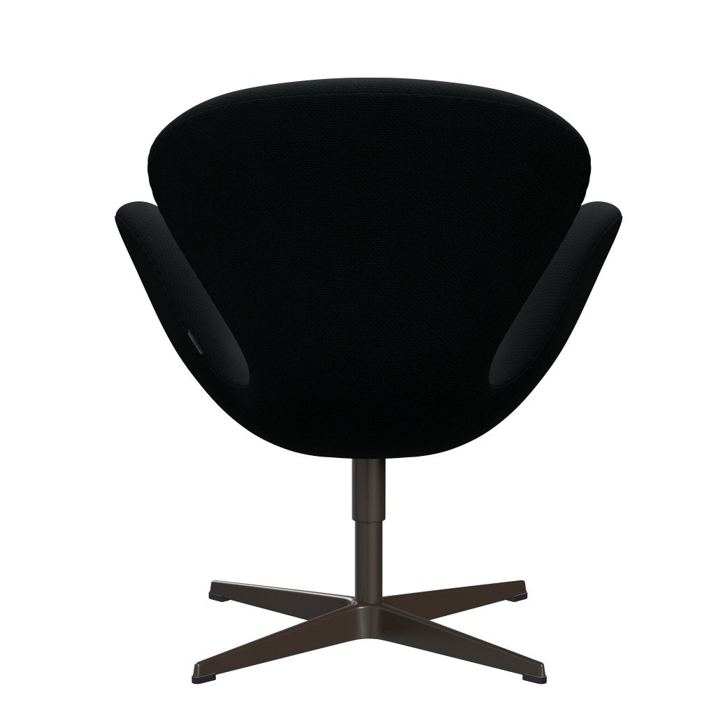 Fritz Hansen Swan Lounge Chair, Brown Bronze/Diablo Black