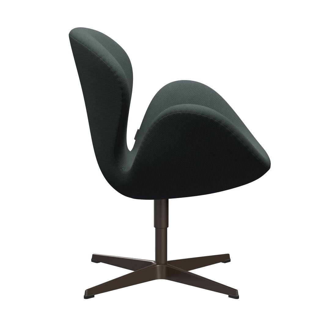 Fritz Hansen Swan Lounge Chair, Brown Bronze/Diablo Steel Grey