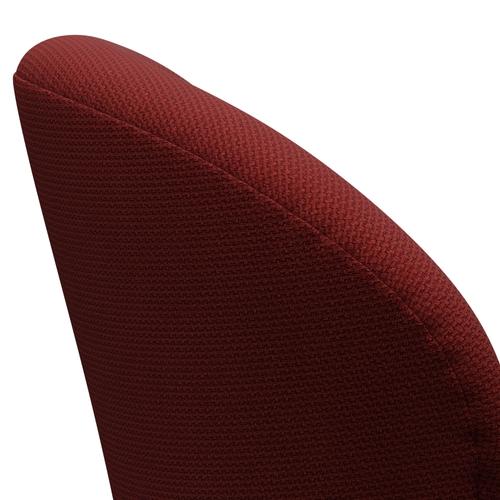 Fritz Hansen Swan Lounge Chair, Brown Bronz/Diablo Wine Red