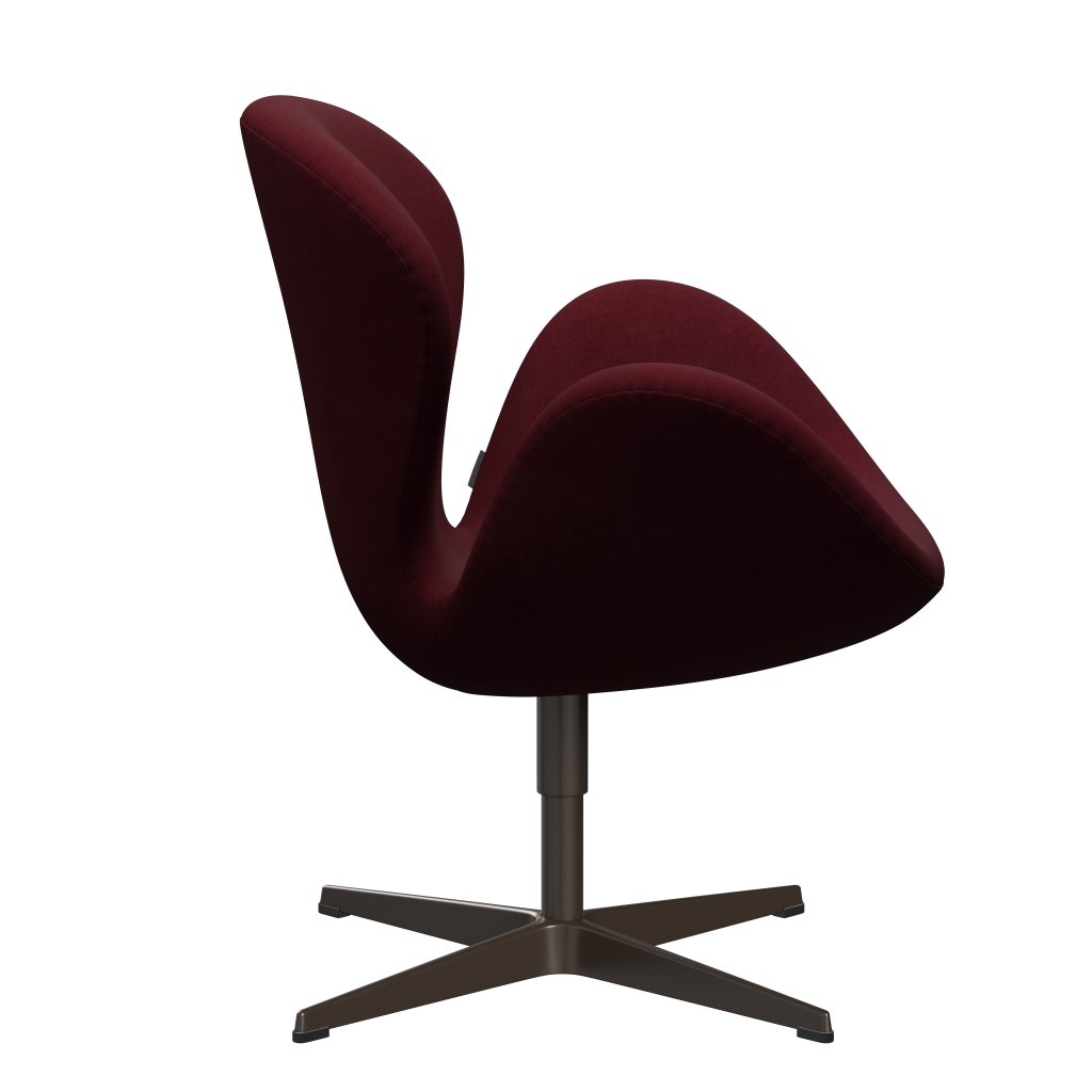 Lounge Fritz Hansen Swan Lounge, Brown Bronze/Divina Aubergine (671)