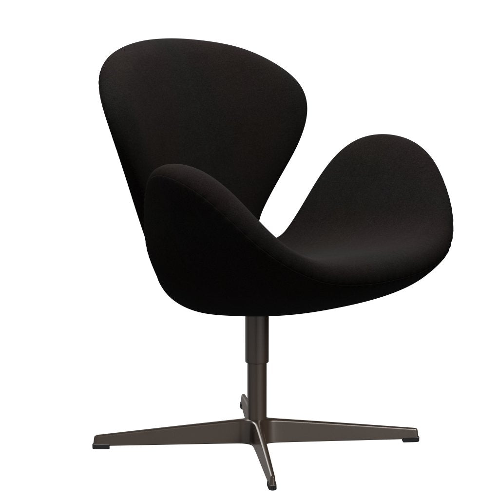 Lounge židle Fritz Hansen Swan, Brown Bronze/Divina Dark Brown (384)