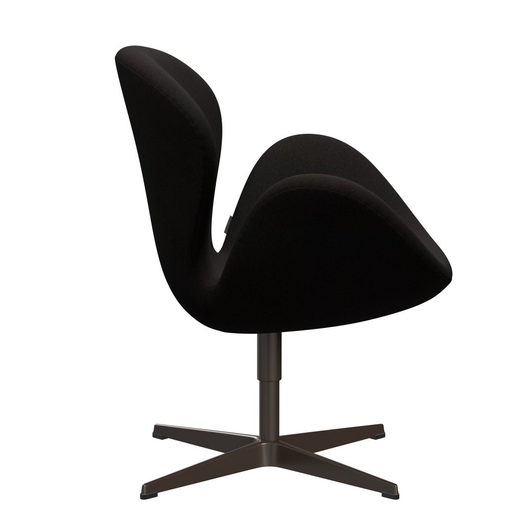 Lounge židle Fritz Hansen Swan, Brown Bronze/Divina Dark Brown (384)