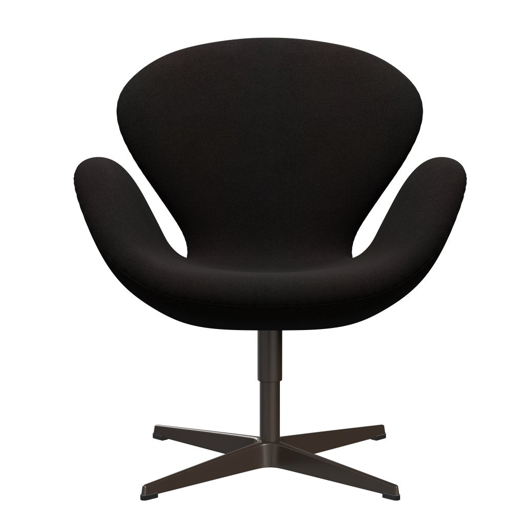 Lounge židle Fritz Hansen Swan, Brown Bronze/Divina Dark Brown (384)