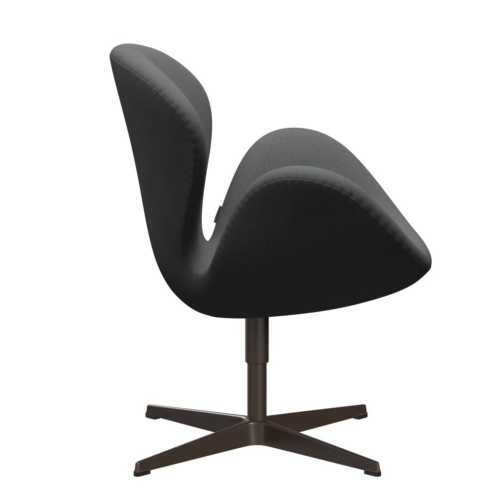 Fritz Hansen Swan Lounge Chair, Brown Bronz/Divina Dark Grey