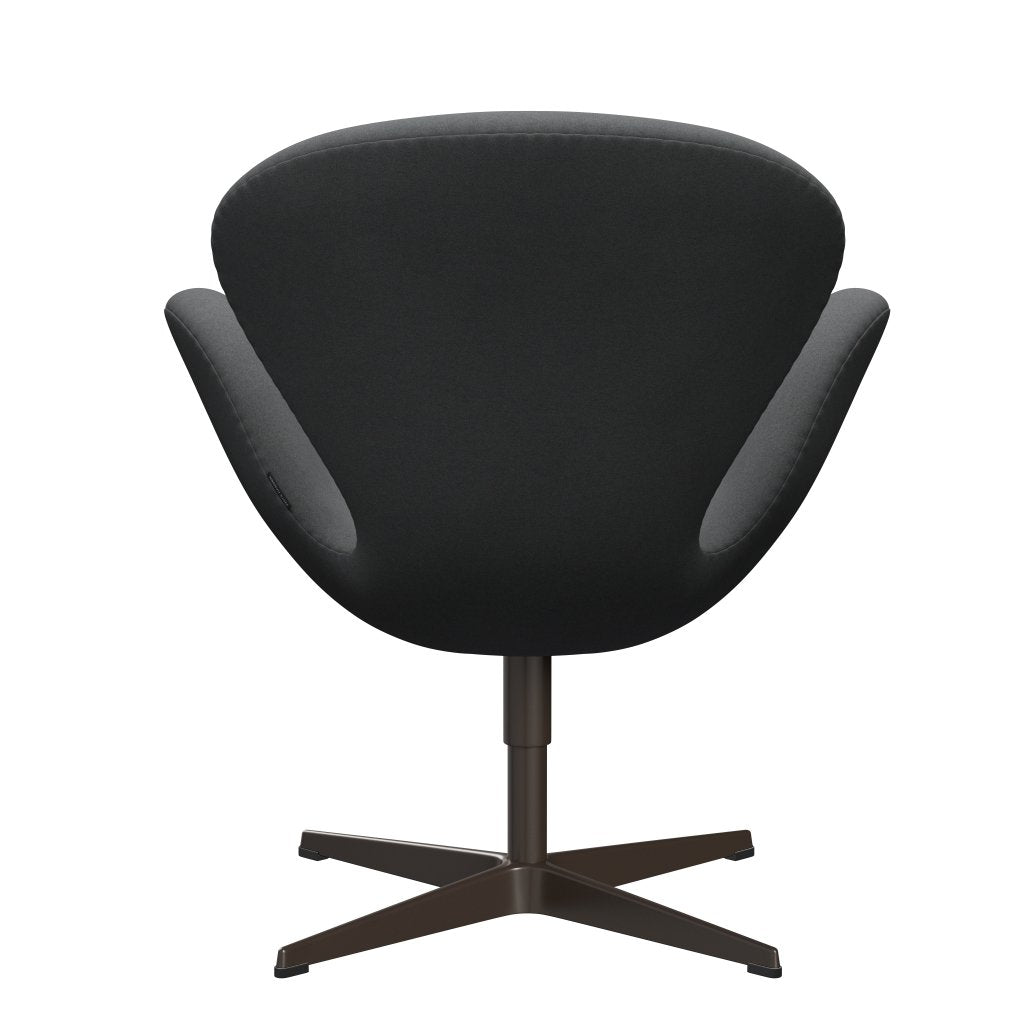 Fritz Hansen Swan Lounge Chair, Brown Bronz/Divina Dark Grey