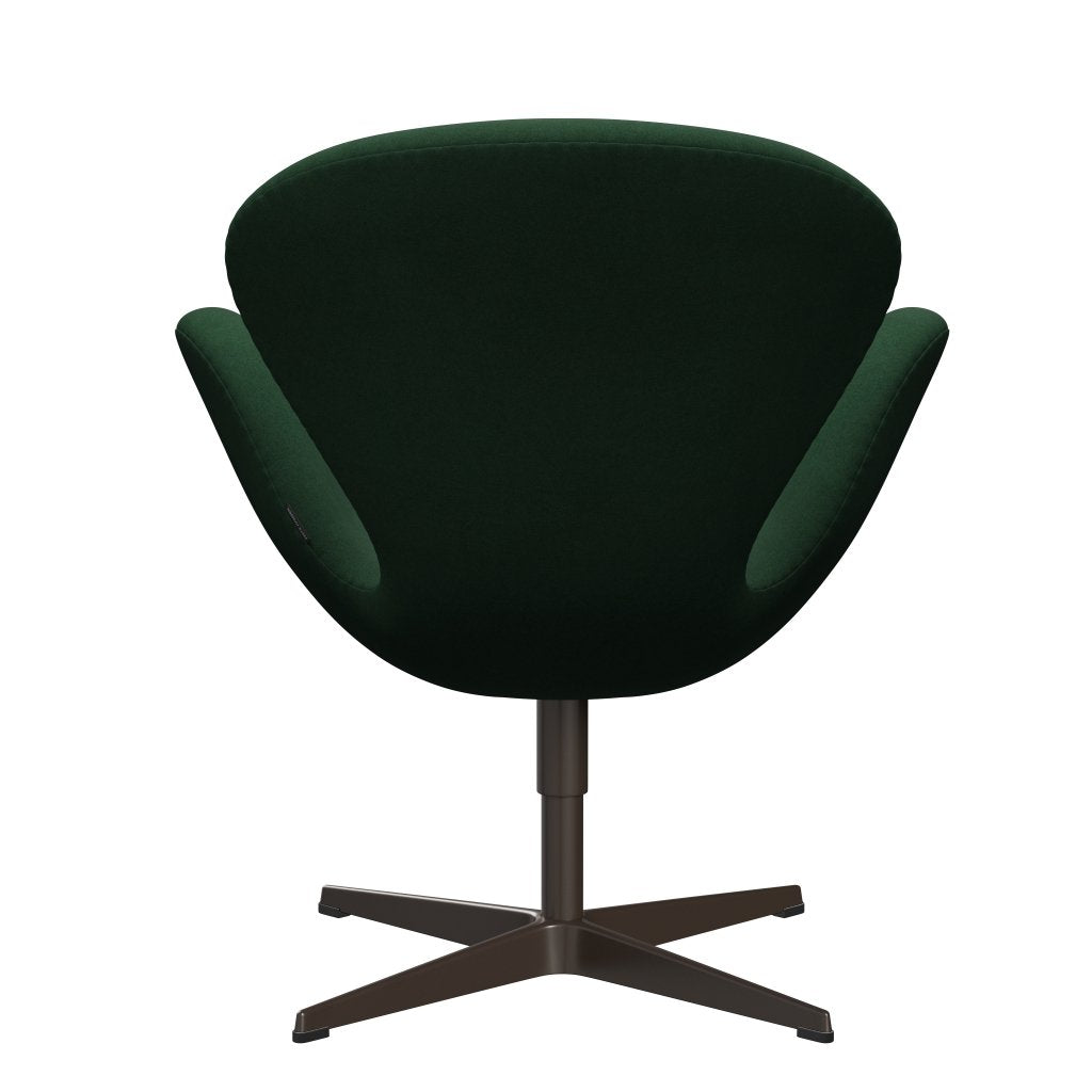 Lounge židle Fritz Hansen Swan, Brown Bronze/Divina Dark Green (876)