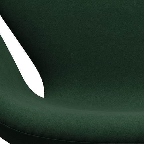 Lounge židle Fritz Hansen Swan, Brown Bronze/Divina Dark Green (876)