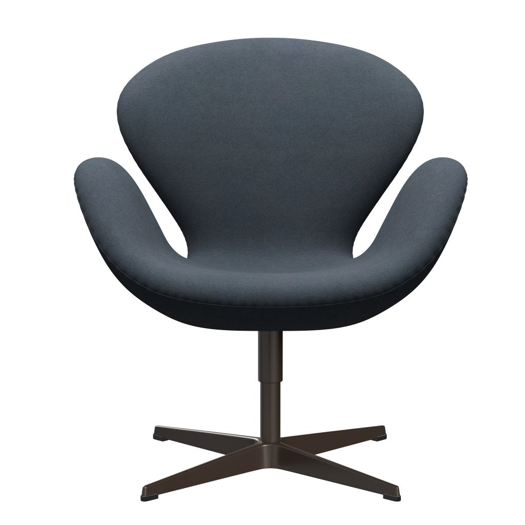 Fritz Hansen Swan Lounge Chair, Brown Bronze/Divina Grey