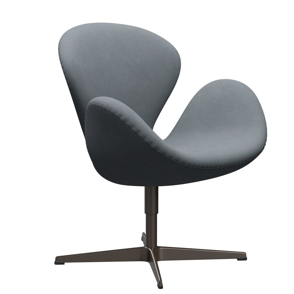 Fritz Hansen Swan Lounge Chair, Brown Bronz/Divina světle šedá