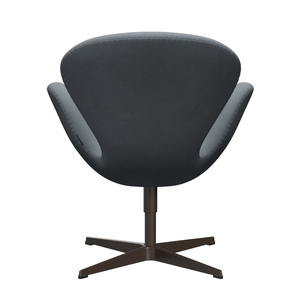 Fritz Hansen Swan Lounge Chair, Brown Bronze/Divina Light Grey