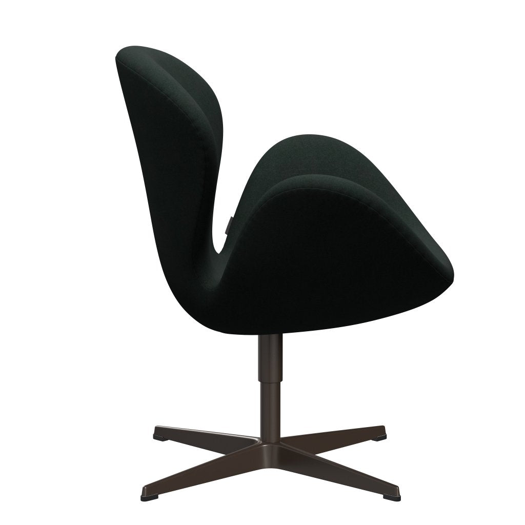 Fritz Hansen Swan Lounge Chair, Brown Bronze/Divina Charcoal