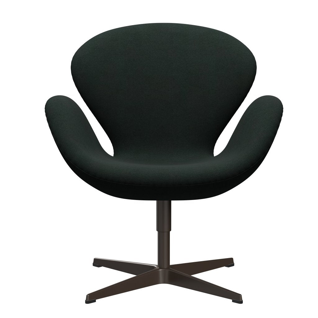 Lounge židle Fritz Hansen Swan, Brown Bronze/Divina Charcoal