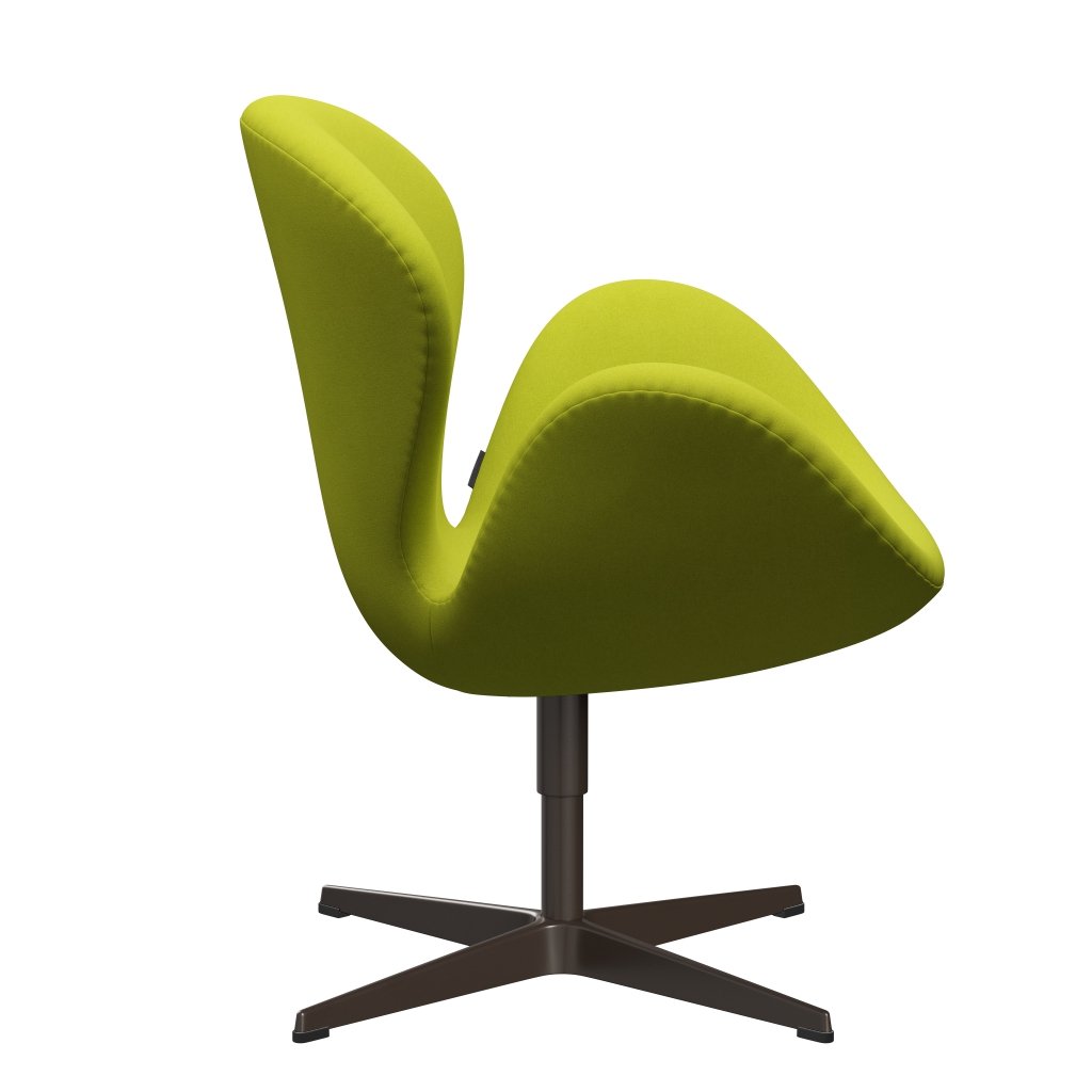 Lounge židle Fritz Hansen Swan, Brown Bronze/Divina Lime