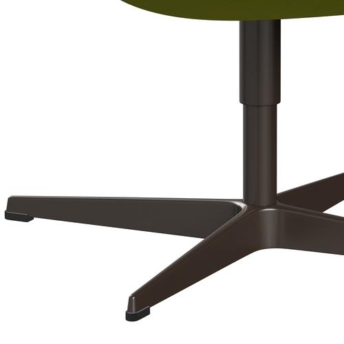 Lounge židle Fritz Hansen Swan, Brown Bronze/Divina Lime