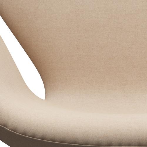 Fritz Hansen Swan Lounge Chair, Brown Bronze/Divina Md Crème