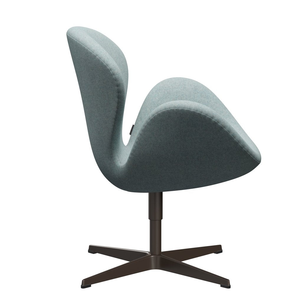 Fritz Hansen Swan Lounge Chair, Brown Bronze/Divina MD máta