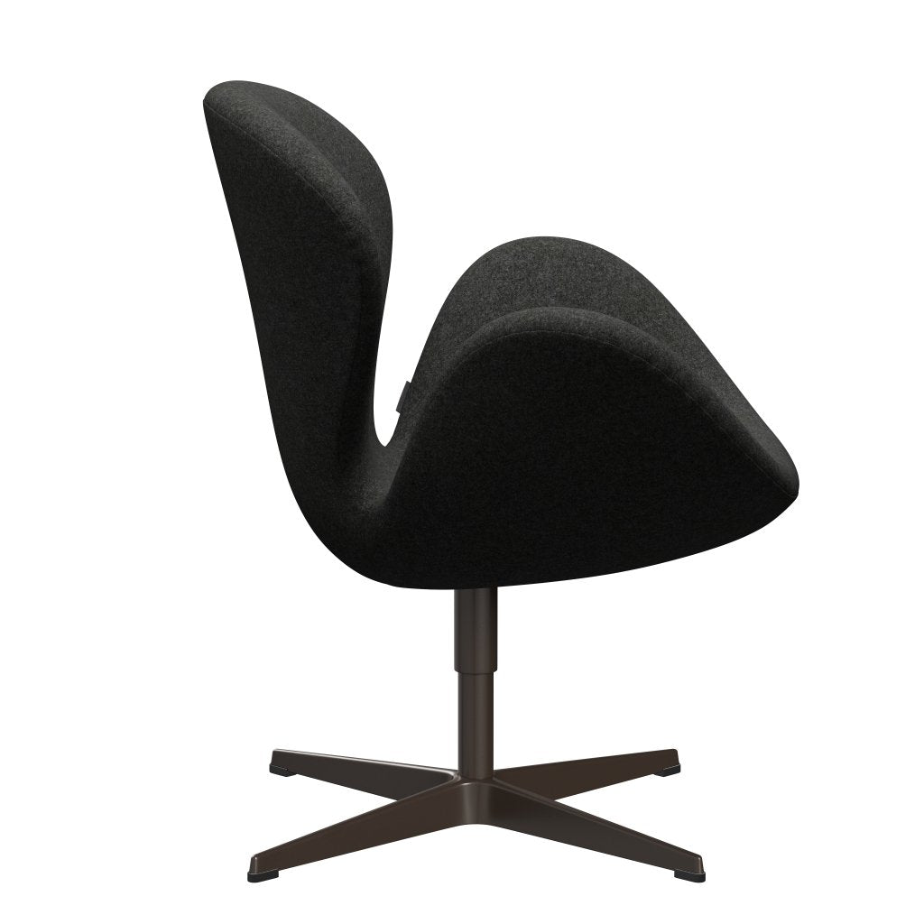 Fritz Hansen Swan Lounge Chair, Brown Bronz/Divina melange šedá