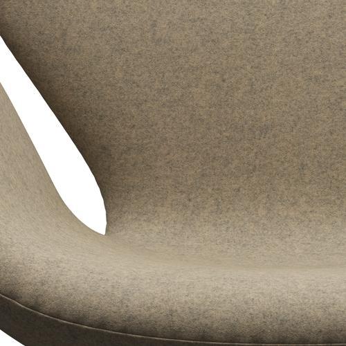 Šídle Fritz Hansen Swan Lounge, Brown Bronz/Divina Melange Gray Sand