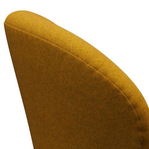 Fritz Hansen Swan Lounge Chair, Brown Bronz/Divina melange ocher žlutá