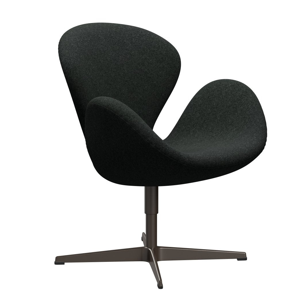 Fritz Hansen Swan Lounge Chair, Brown Bronz/Divina melange sůl a pepř