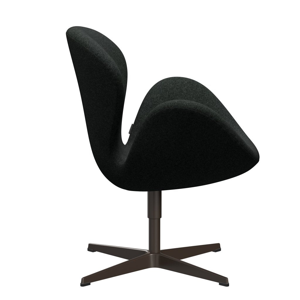 Fritz Hansen Swan Lounge Chair, Brown Bronz/Divina melange sůl a pepř