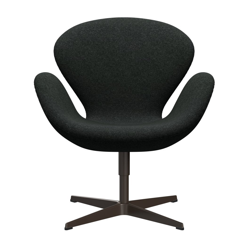 Fritz Hansen Swan Lounge Chair, Brown Bronz/Divina melange sůl a pepř